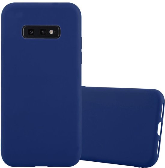 Cadorabo Hoesje geschikt voor Samsung Galaxy S10e in CANDY DONKER BLAUW - Beschermhoes gemaakt van flexibel TPU silicone Case Cover