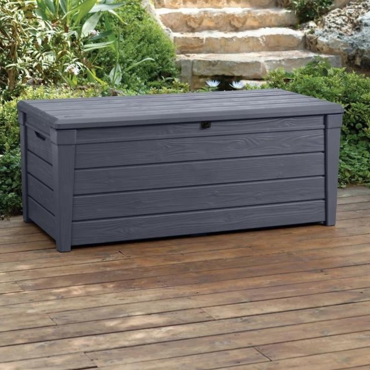 Keter Brightwood Opbergbox - 455L - 145x69,7x60,3 cm - Grafiet