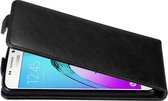 Cadorabo Hoesje geschikt voor Samsung Galaxy A3 2016 in ZWARTE NACHT - Beschermhoes in flip design Case Cover met magnetische sluiting