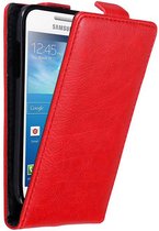 Cadorabo Hoesje geschikt voor Samsung Galaxy S4 MINI in APPEL ROOD - Beschermhoes in flip design Case Cover met magnetische sluiting