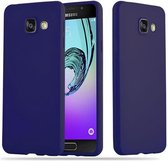 Cadorabo Hoesje voor Samsung Galaxy A3 2016 in CANDY DONKER BLAUW - Beschermhoes gemaakt van flexibel TPU silicone Case Cover