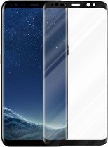 Cadorabo Volledig scherm pantserfolie compatibel met Samsung Galaxy S8 in TRANSPARANT met ZWART - Gehard (Tempered) display beschermglas in 9H hardheid met 3D Touch (RETAIL PACKAGING)