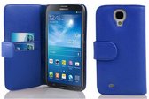Cadorabo Hoesje geschikt voor Samsung Galaxy MEGA 6.3 in KONINGSBLAUW - Beschermhoes van getextureerd kunstleder en kaartvakje Book Case Cover Etui
