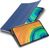 Étui pour tablette Cadorabo pour Huawei MatePad PRO (10,8 Zoll) en JERSEY BLEU FONCÉ - Étui de protection Ultra fin avec réveil automatique et fonction support