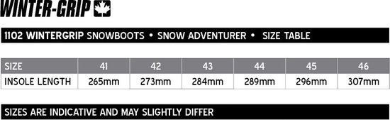 Winter-grip Snow Adventurer - Snowboots Senior - Bruin/Zwart - Maat 43 - Winter-grip