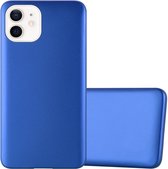 Cadorabo Hoesje geschikt voor Apple iPhone 12 MINI in METAAL BLAUW - Beschermhoes gemaakt van flexibel TPU silicone Case Cover