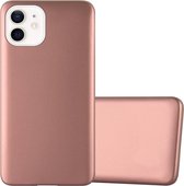 Cadorabo Hoesje voor Apple iPhone 12 MINI in METALLIC ROSE GOUD - Beschermhoes gemaakt van flexibel TPU silicone Case Cover