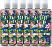 Faith in Nature - Gel douche et Bain à la rose sauvage - 400 ml - Lot de 6 - Forfait à prix réduit