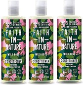 Faith in Nature - Wild Rose Conditioner - 400 ml - 3 Pak