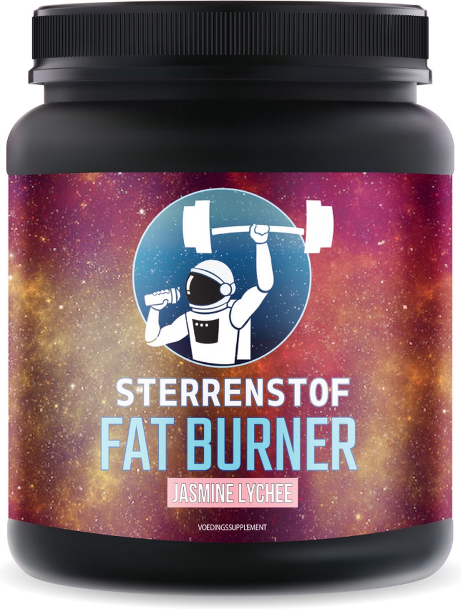 Goedkoopste Sterrenstof FatBurner - Jasmine Lychee - 50 doseringen - Afvallen - Poedervorm - Gratis Schepje - Vermindert het Hongergevoel