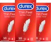 Durex - Condooms - Thin Feel - Extra Thin - 3x 10 stuks