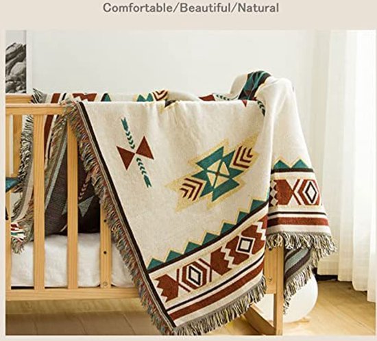 Plaid Navajo Aztèque, Tribal Bohème, Motif Géométrique Ethnique, Couverture  avec... | bol.com