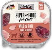 Mac’s Kattenvoer kuipje 99% vlees - Wild en kalkoen 8 x 100g