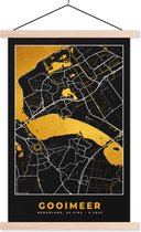 Porte-affiche avec affiche - Affiche scolaire - Carte - Carte - Plan de la ville - Nederland - Gooimeer - 40x60 cm - Lattes vierges