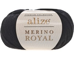 Alize Merino Royal Black 60 Pakket 5 x 50 Gram