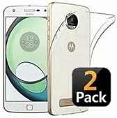 Motorola Moto Z2 Play Hoesje TPU Siliconen Transparant 2x