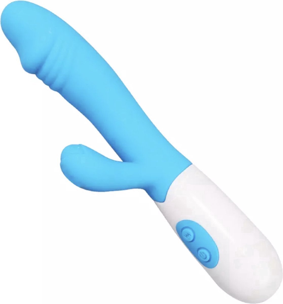 Goedkoopste G-Spot Vibrator met Verschillende Trillingen | Waterdichte Siliconen Elektronische Clitoris Penetratie Dildo | Blauw