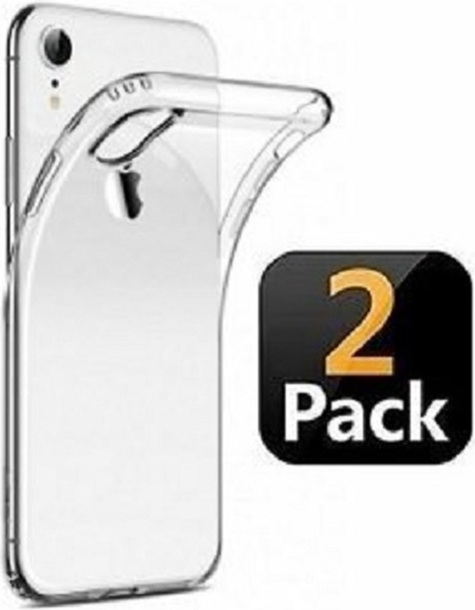 iPhone XR Hoesje TPU Siliconen Transparant 2x