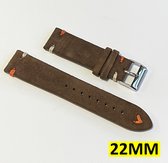 Bracelet de Montre en Daim - Bracelet de Montre - Bracelet Nato - Universel - 22MM - Marron