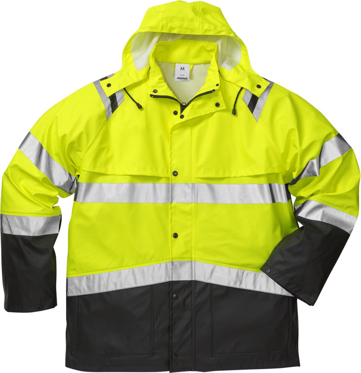 Fristads Hi Vis Regenjack Klasse 3 4624 Rs Hi-Vis Zwart