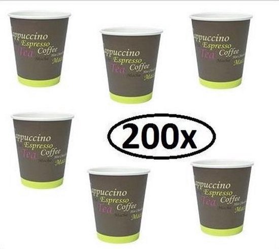 Enpack Koffiebeker van karton 180ml / 7,5 oz - Coffee to go beker