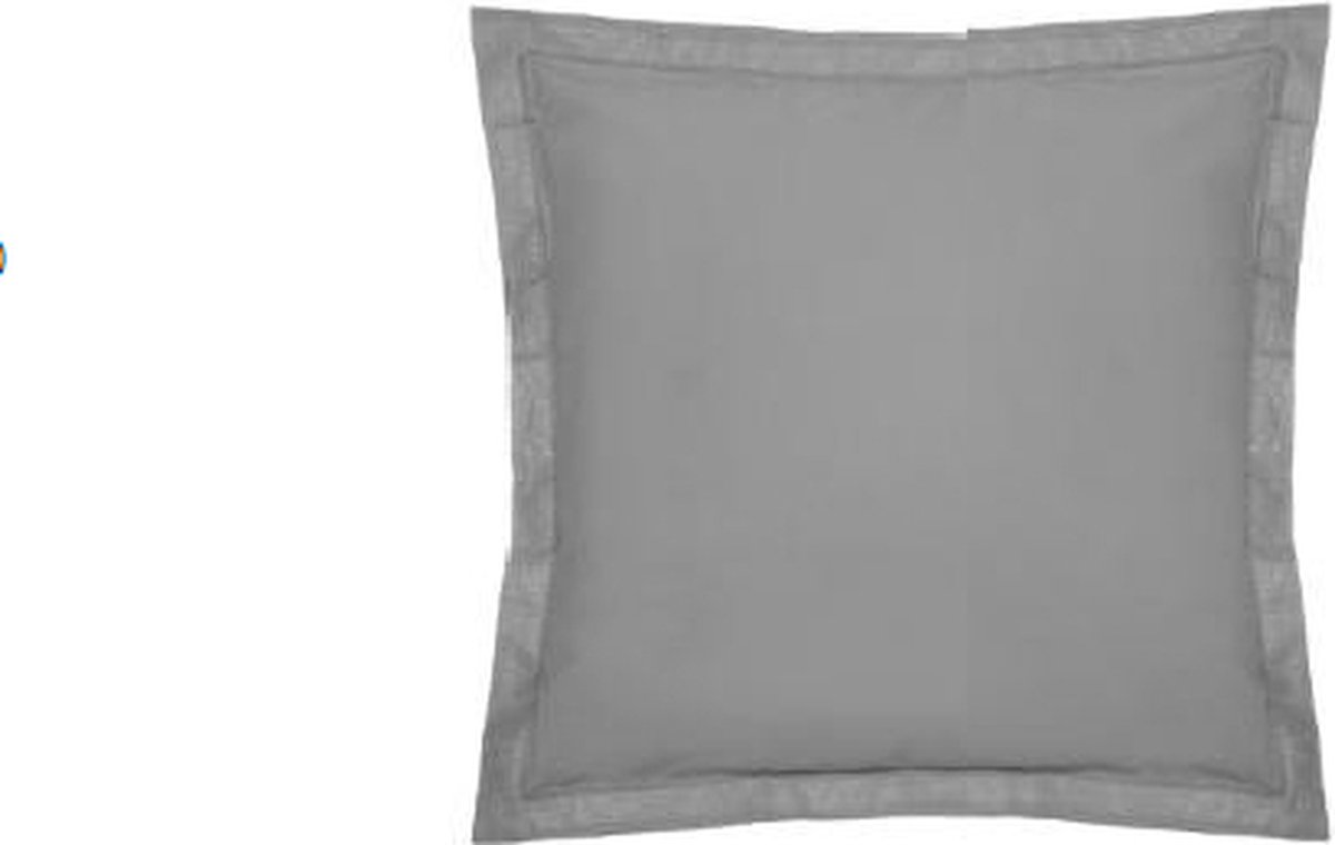 Kussensloop - Sierkussenhoes - Kussenhoes - Atmosphera Créateur d'intérieur - 100% katoen - Grijs - Vierkantjes 63x63cm
