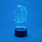 [Nice Little Things] - Gepersonaliseerde RGB LEDlamp Bear on the Moon