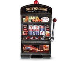 Out of the Blue Slotmachine Spaarpot - Grote Spaarpot- Gokmachine - 36 x 20 cm - Kunststof - Grote Speelautomaat