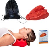 Alpha Focus Neck Stretcher - Oreiller de massage pour les douleurs au cou - Appareil de massage du cou - Oreiller pour le cou - Neck Stretcher - Pour les douleurs au cou et au dos.