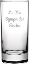Longdrinkglas gegraveerd - 28,5cl - Le Plus Sympa des Oncles