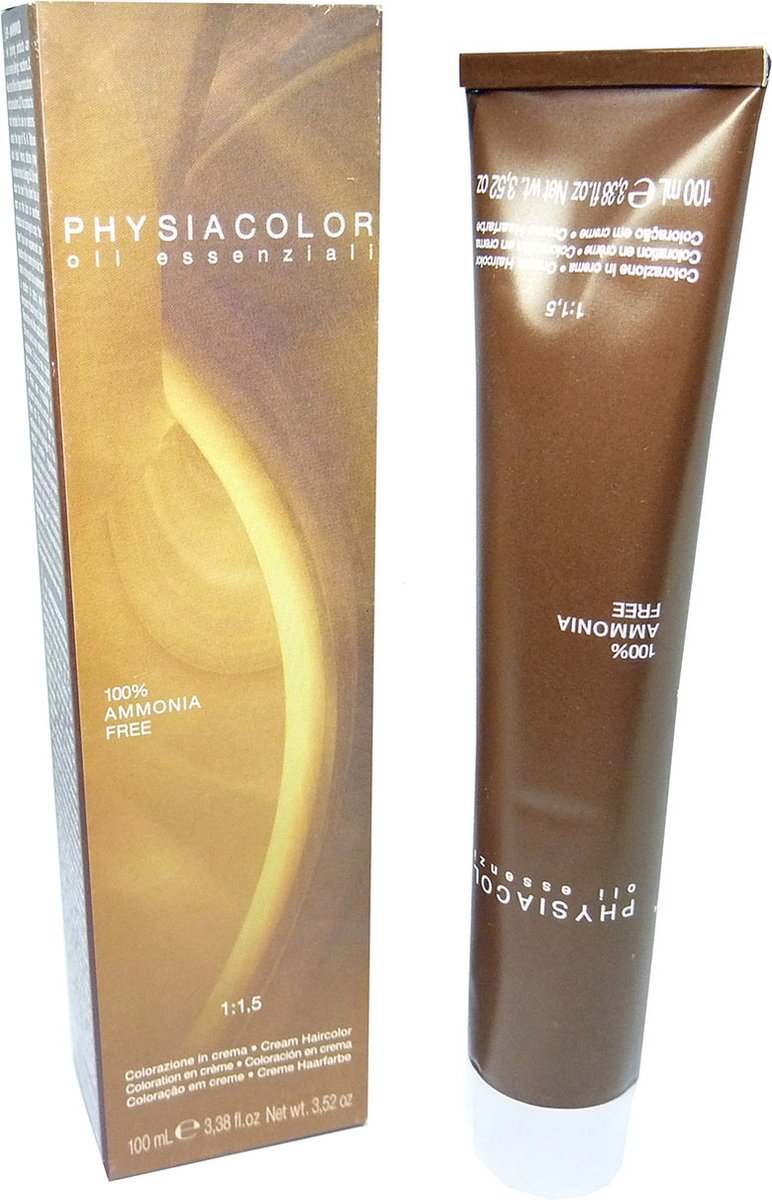 Demeral Physiacolor Haarkleuring crème permanent zonder ammoniak 100ml - 07.31 Medium Beige Blonde / Mittelblond Beige