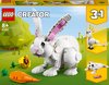 foto van LEGO Creator 3-in-1 Wit Konijn - 31133