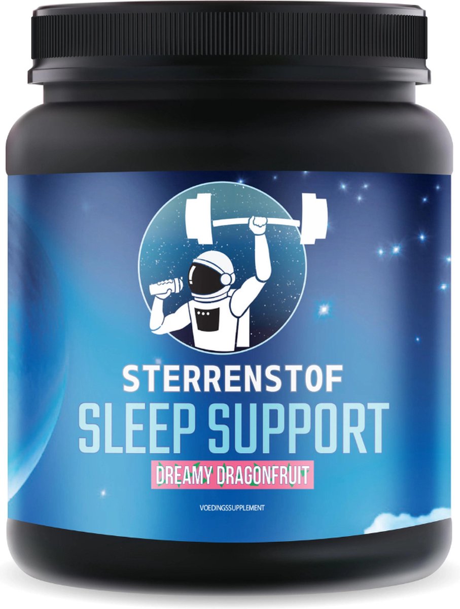 Bol.com Sterrenstof Sleep Support - Bevat Melatonine, Magnesium en Valeriaan - Dragonfruit smaak - 30 servings - Ondersteunt de ... aanbieding