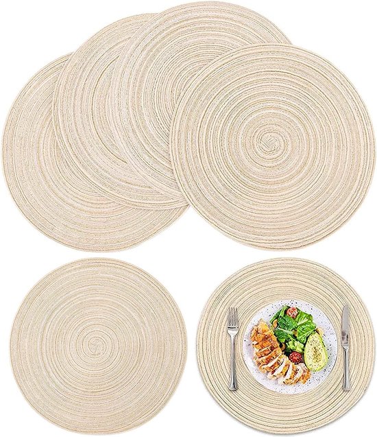 Set van placemats Tafel Decoratie Dineren Eetkamer Accessoires bol