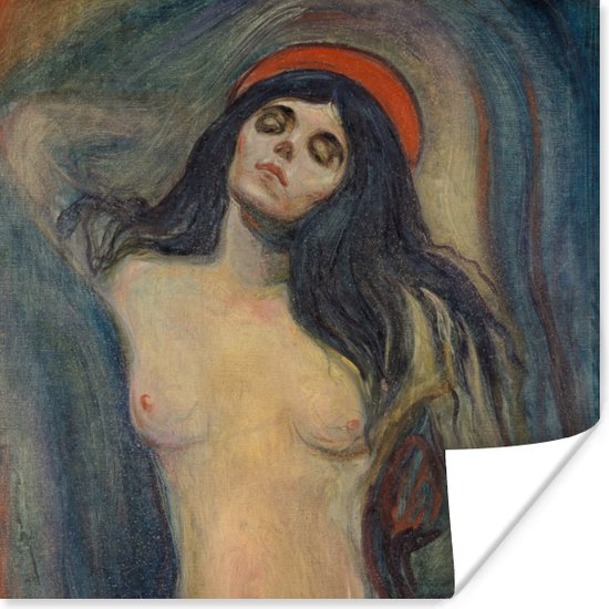 Madonna - Edvard Munch poster papier - Foto print op Poster (wanddecoratie woonkamer / slaapkamer)