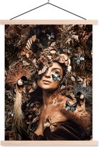 Affiche scolaire - Femme - Luxe - Vogel - 60x80 cm - Lattes vierges