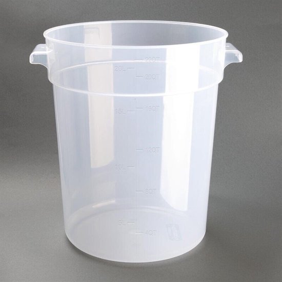 Conteneur alimentaire rond en polypropylène Vogue 20L - Vogue DJ962 - Restaurant - Hotel - Professionnel