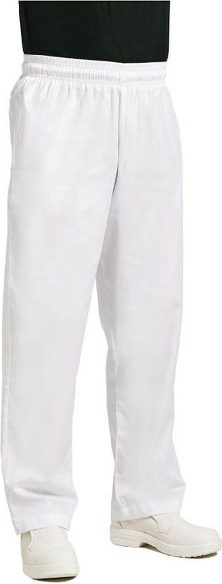 Chef Works Easyfit Unisex Koksbroek Wit XL A575-XL - Horeca & Professioneel