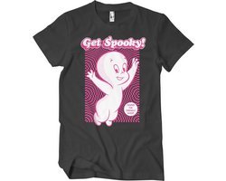 Casper The Friendly Ghost Heren Tshirt -XL- Get Spooky Zwart