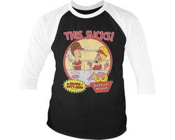 Beavis And ButtHead Raglan top -XL- This Sucks Zwart/Wit