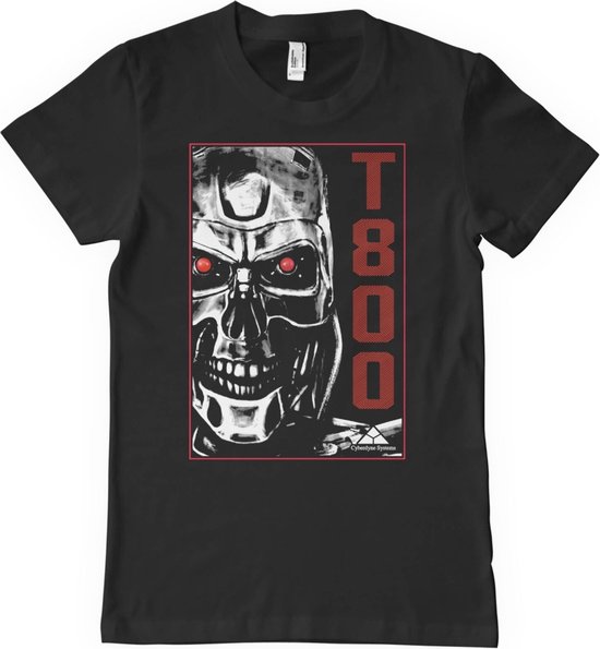 The Terminator Heren Tshirt -4XL- T-800 Machine Zwart