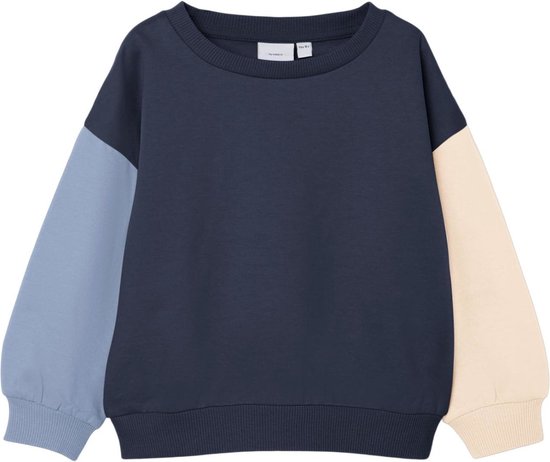 Name it Meisjes Kinderkleding Donker Blauwe Boxy Sweater Visusan Dark Sapphire - 80