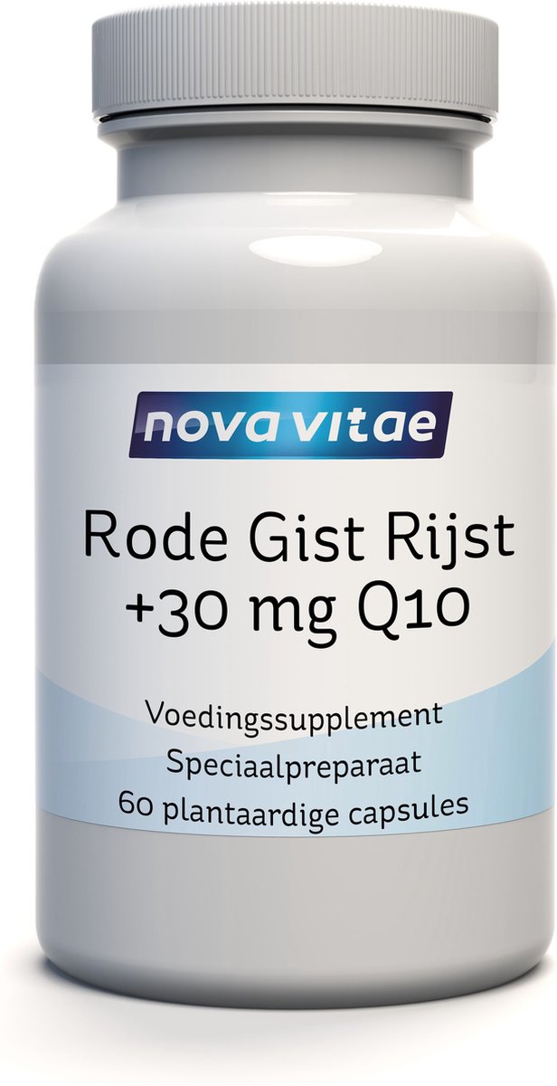 Goedkoopste Nova Vitae - Rode Gist Rijst - met 30 mg Q10 - 60 capsules