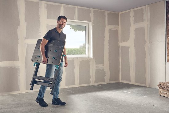 wolfcraft - MASTER 650 ERGO - Verstelbare Werkbank - Werktafel met bankschroef - Klemtafel Inklapbaar - Opvouwbaar - 10 JAAR GARANTIE - 6870000