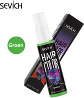 GREEN Cheveux Color Spray - Hairspray - HaircolorSpray - Coloration naturelle instantanée - Lavable - Fête paint - Coloration temporaire - Carnival - Hairspray - À base d'eau - Couleur : Vert