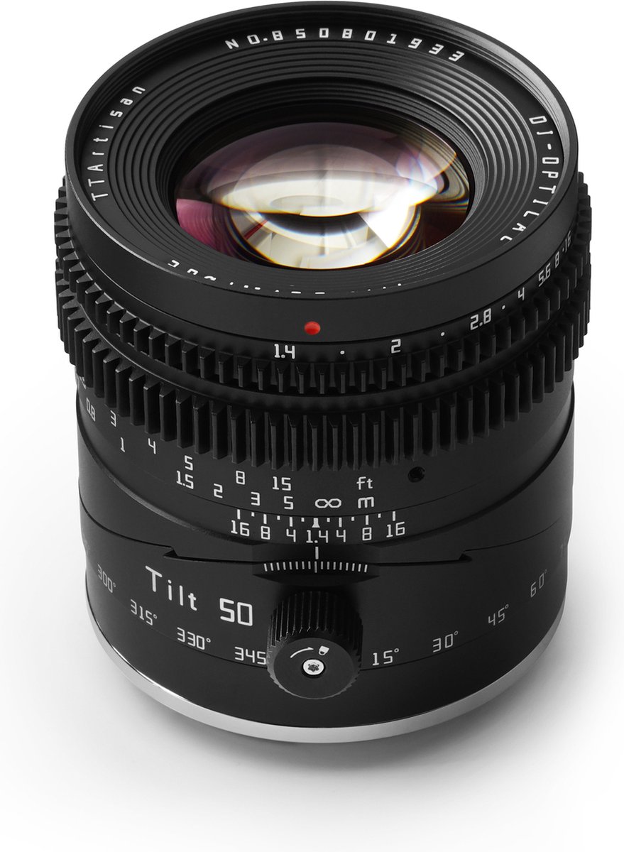 TT Artisan - Cameralens - Tilt 50mm F/1.4 voor Nikon Z-vatting, zwart