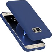 Cadorabo Hoesje voor Samsung Galaxy S7 in LIQUID BLAUW - Beschermhoes gemaakt van flexibel TPU silicone Case Cover