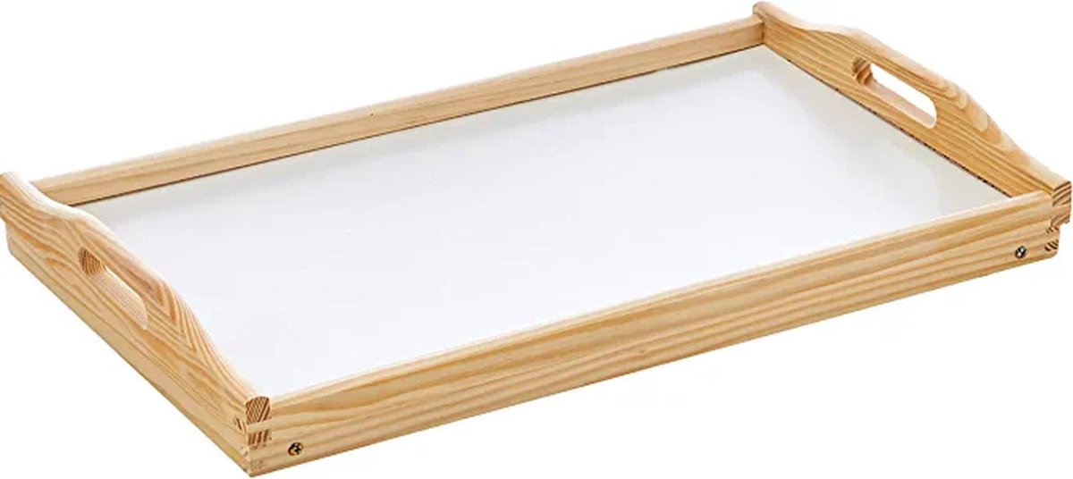 Dienblad/serveerblad op poten grenen hout 50 x 30 cm - Ontbijt op bed — cadeau in Koken & Dineren - foto 5