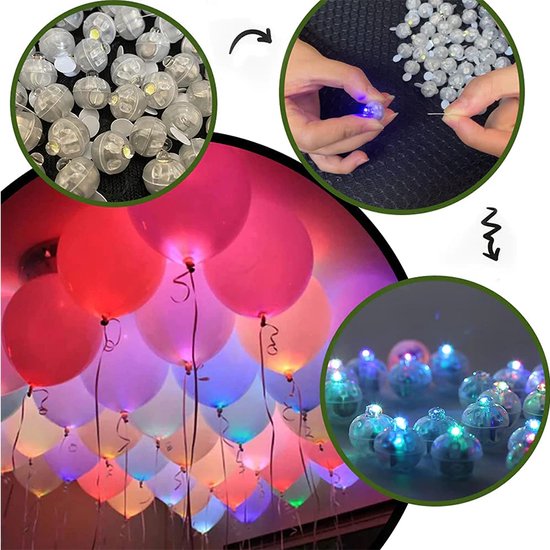 Ballonnen LED Lampjes 25 Stuks Waterproof LED Lampjes Voor In Je ballonnen-led-lampjes-25-stuks-waterproof-led-lampjes-voor-in-je