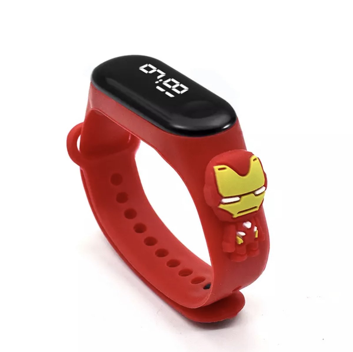 Iron Man - Disney - LED Kinderhorloge - Digitaal Horloge - Kids - Kinderen - Rood - Kinderhorloge - Iron Man Horloge